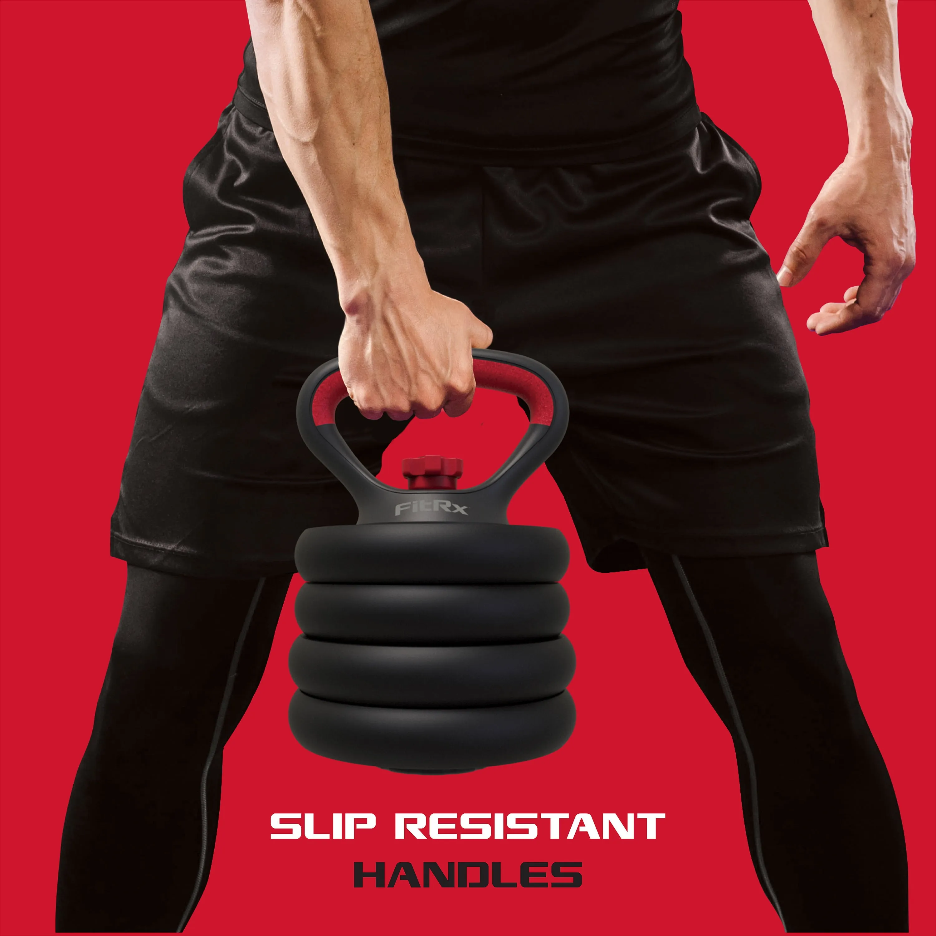 4-in-1 Portable Interchangeable Dumbbell Barbell & Kettlebell Set W/ Adjustable Weights,