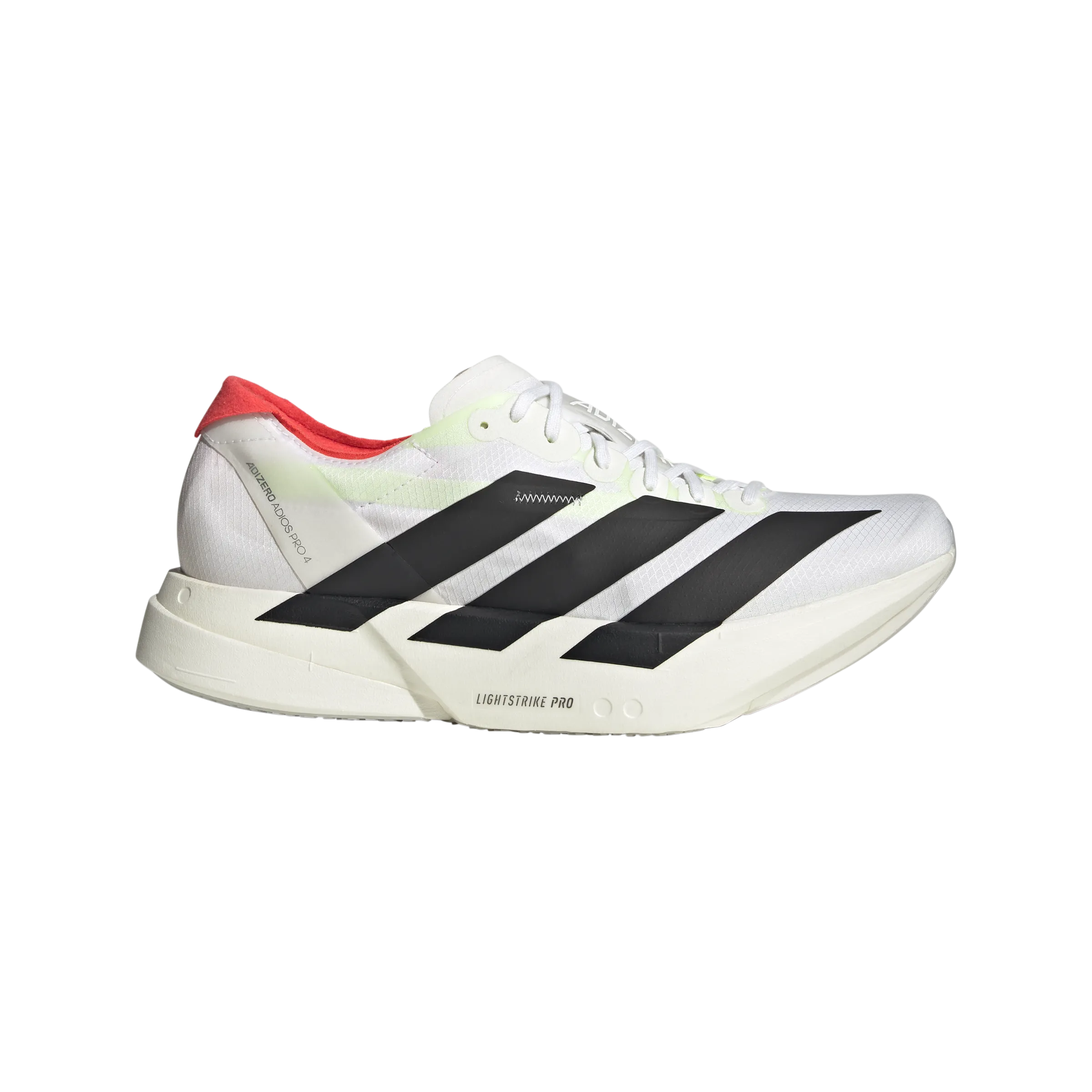 Adidas Adizero Adios Pro4 (Mens) - Cloud White/Core Black/Silver Metallic
