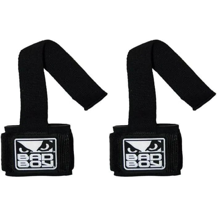 Bad Boy Deluxe Pin Hook Weightlifting Strap - Black