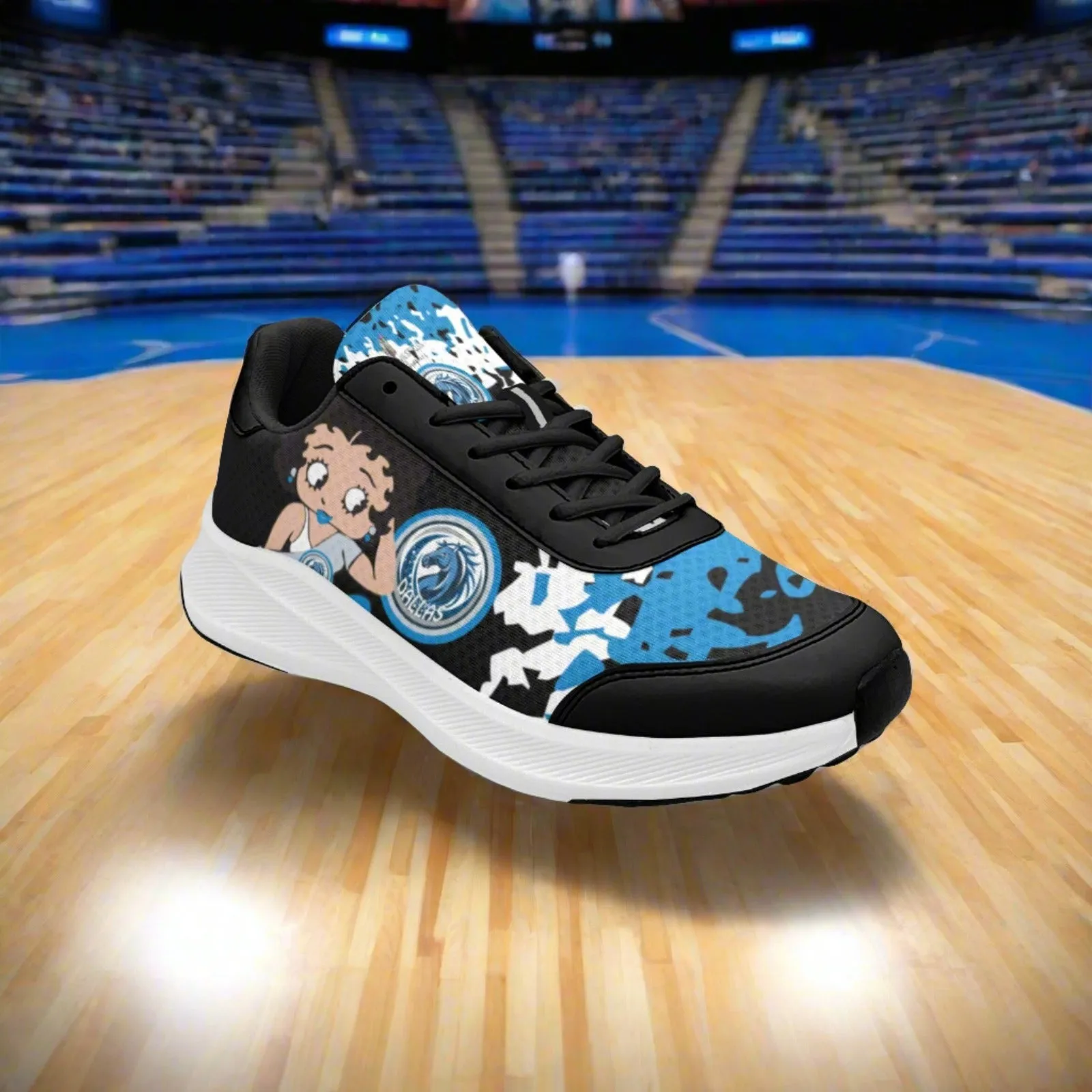 Betty Boop Dallas BasketBall Women's Mudguard Running Shoes