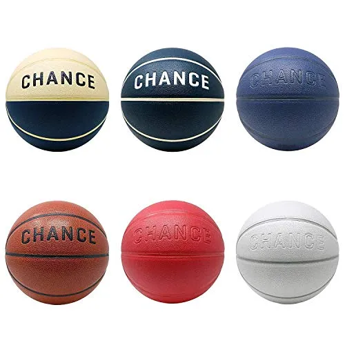 Chance Indoor/Outdoor Basketball - Composite Leather (Sizes: 5 Youth, Size 6 WNBA Womens, Size 7 NCAA Mens, Official NBA Basketball Ball Size) (6 Women's Official - 28.5", Classic)