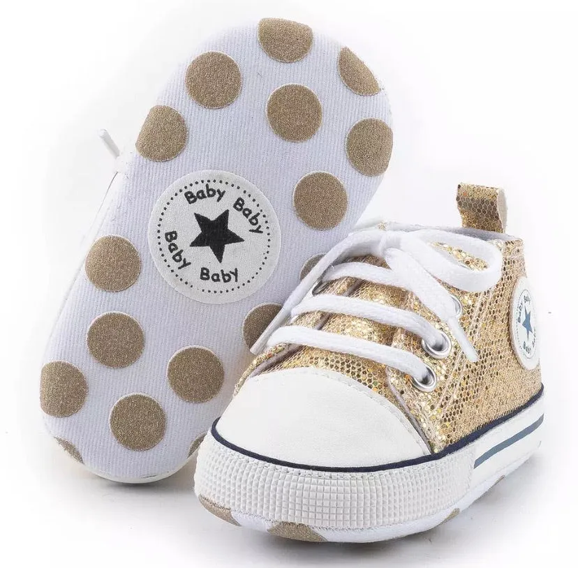 Glitter High Top Shoes