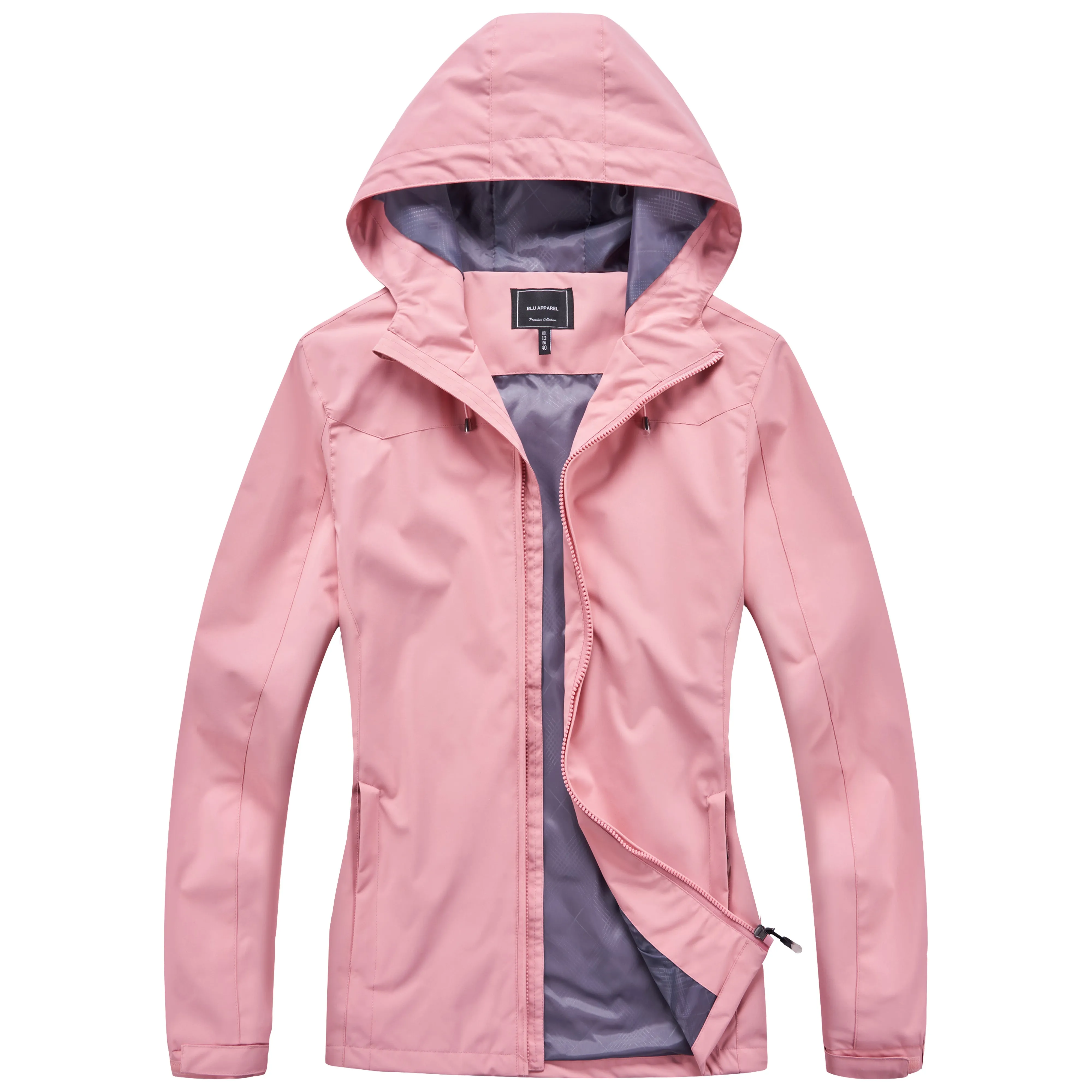 Ladies Waterproof Rain Jacket - Black