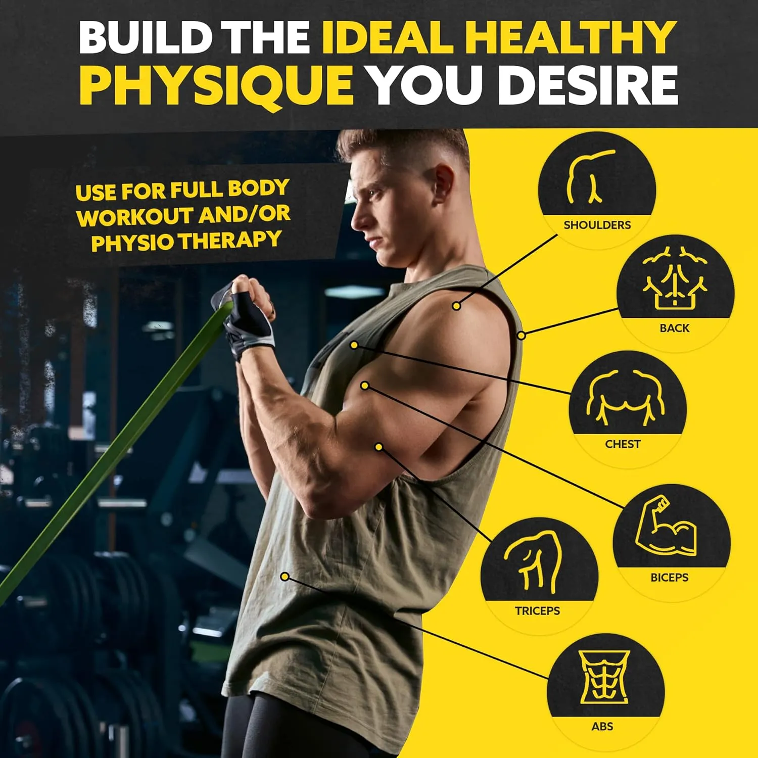 Long Resistance Bands for Working Out Men and Women
