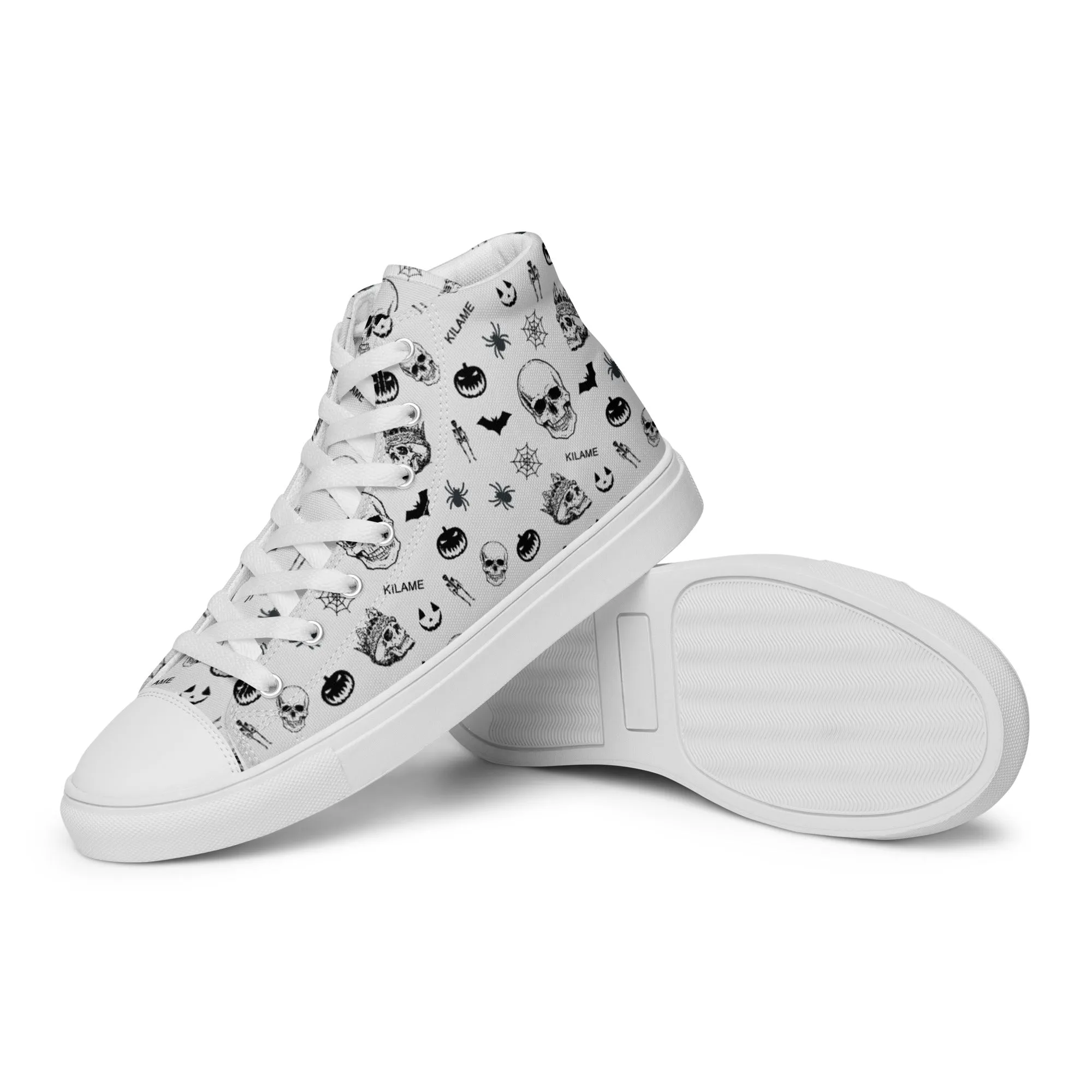 Men’s high top canvas shoes 'Skull'