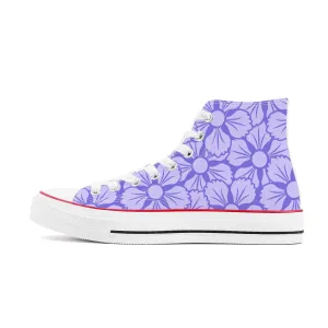 Murasaki 紫 - Purple High Top Canvas Shoes