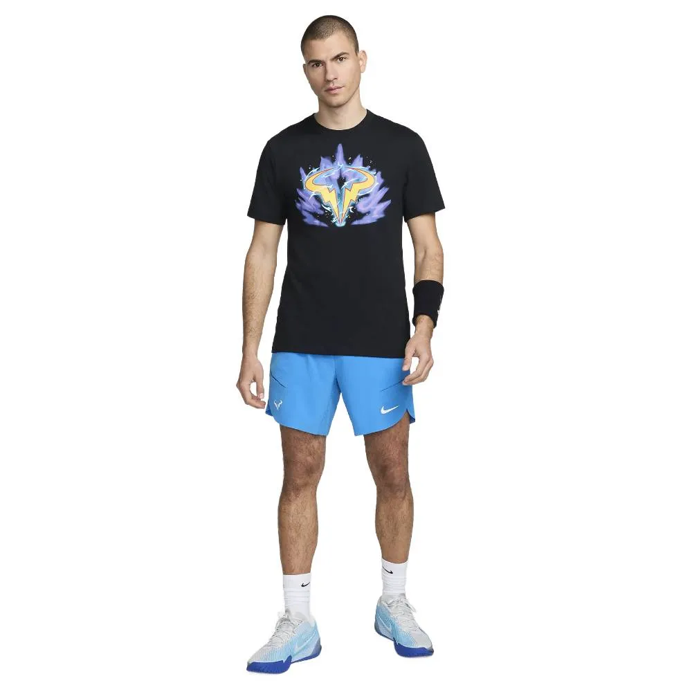 Nike Men's Court Dri-FIT Rafael Nadal Tee Top (Black)
