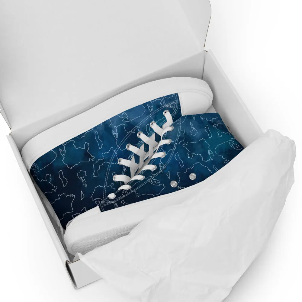 Turq Men’s High Top Canvas Shoes